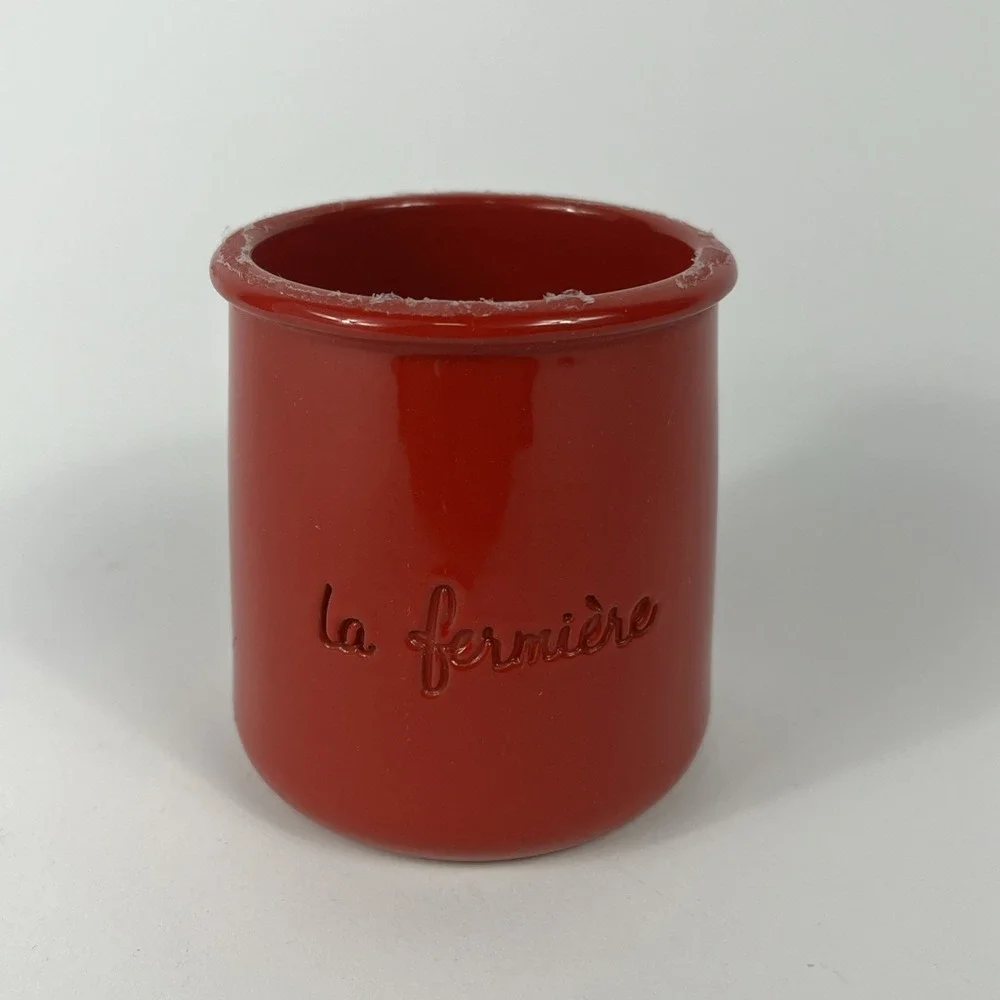 La‎ Fermiere Yogurt Pot Red Cherub Cupid Valentine's Day Limited Edition